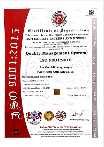 ISO Certificate